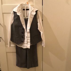 3 piece toddler suit. Pants, Vest & Button up